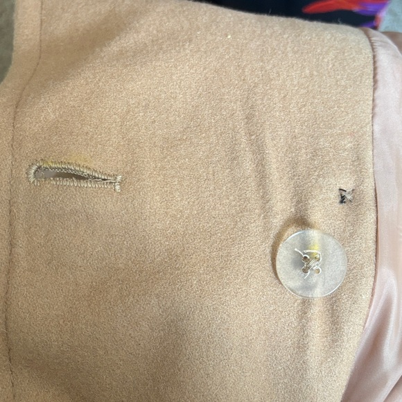 NWT Anne Klein Women's Camel  Double-Breasted wool  Pea Coat Sz XL - Picture 11 of 13